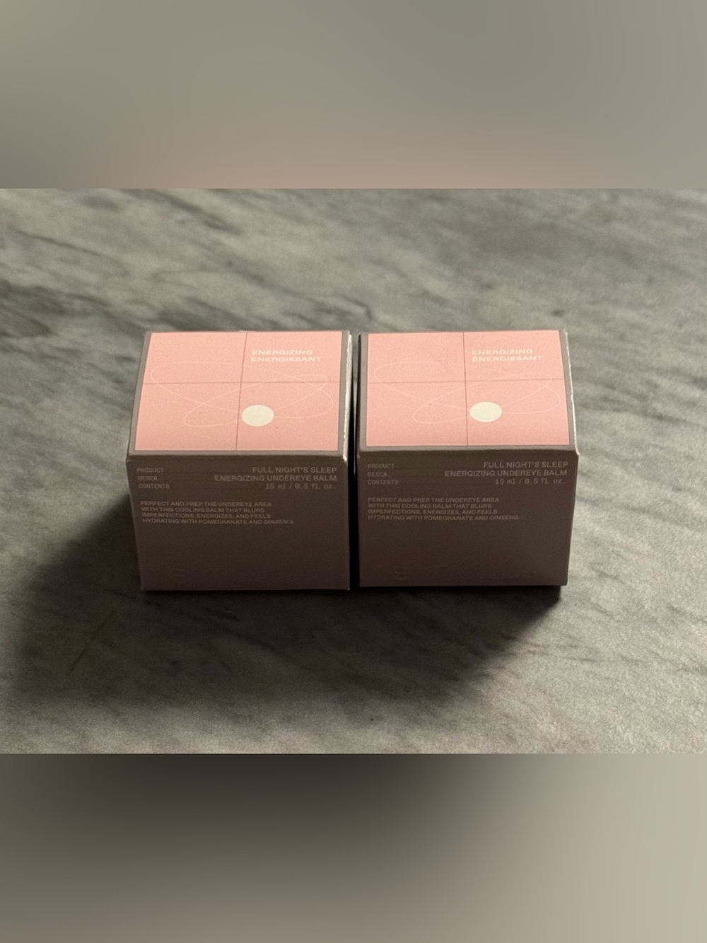 r.e.m. beauty Full Night's Sleep Energizing Undereye Balm Duo Set Full Size NIB